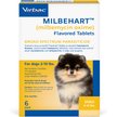 Milbehart Flavored Tablets for Dogs, 2-10 lbs, (Yellow Box)