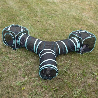 Show full view: Kitty City Outdoor Three Way Play Cat Tunnel slide 3 of 8