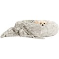Best Friends by Sheri The Original Calming Donut Cat & Dog Bed & Throw Blanket, Gray, Small