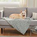 Best Friends by Sheri Calming Lux Fur Cat & Dog Blanket, Gray