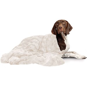 Best Friends by Sheri Calming Lux Fur Cat & Dog Blanket, Oyster