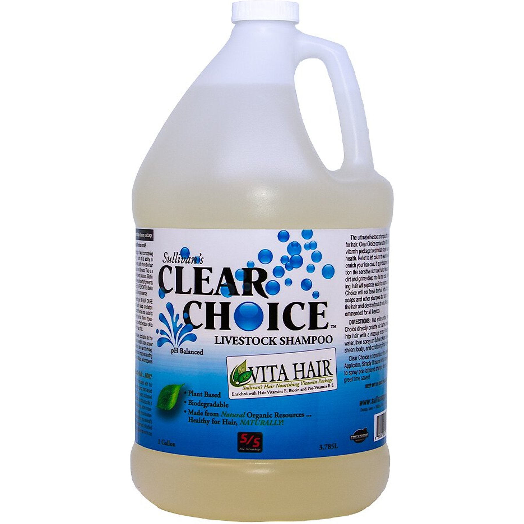 Sullivan Supply Clear Choice Farm Animal Shampoo, 1-gal