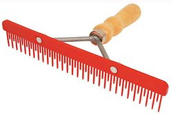 Sullivan Supply Stimulator Fluffer Wood Handle Farm Animal Comb
