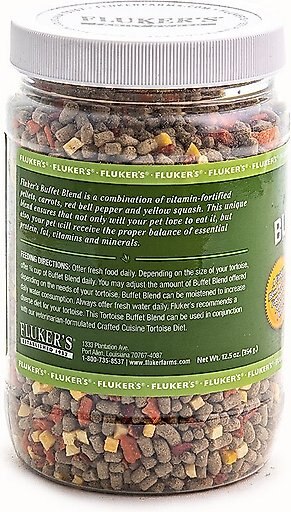 Fluker's Buffet Blend Tortoise Food, 12.5-oz