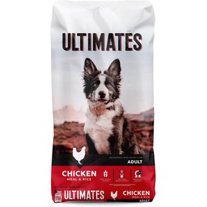 Ultimates Adult Chicken Meal & Rice Flavored Dry Dog Food, 28-lb bag