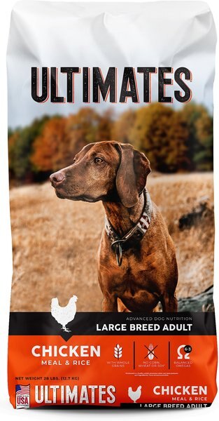 Ultimates Chicken Meal & Brown Rice Large Breed Adult Dry Dog Food, 28-lb bag slide 1 of 7