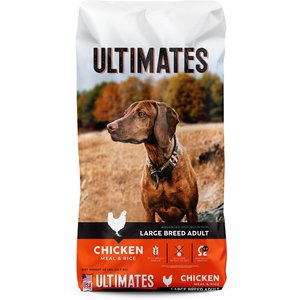 Ultimates Adult Large Breed Chicken Meal & Rice Flavored Dry Dog Food, 28-lb bag
