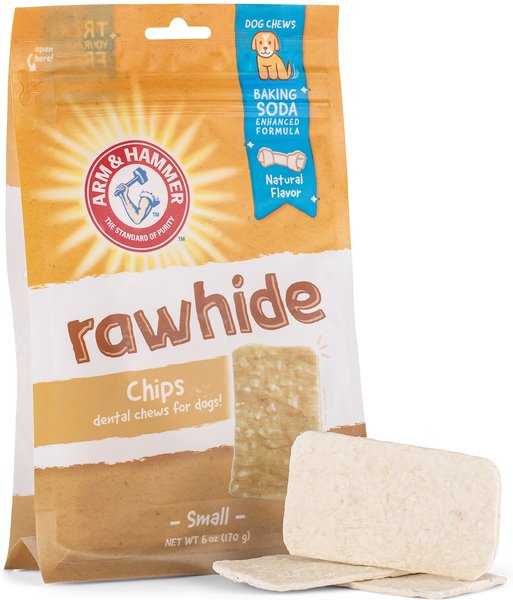 Arm & Hammer Small Rawhide Chips Dog Treats, 6-oz bag slide 1 of 4