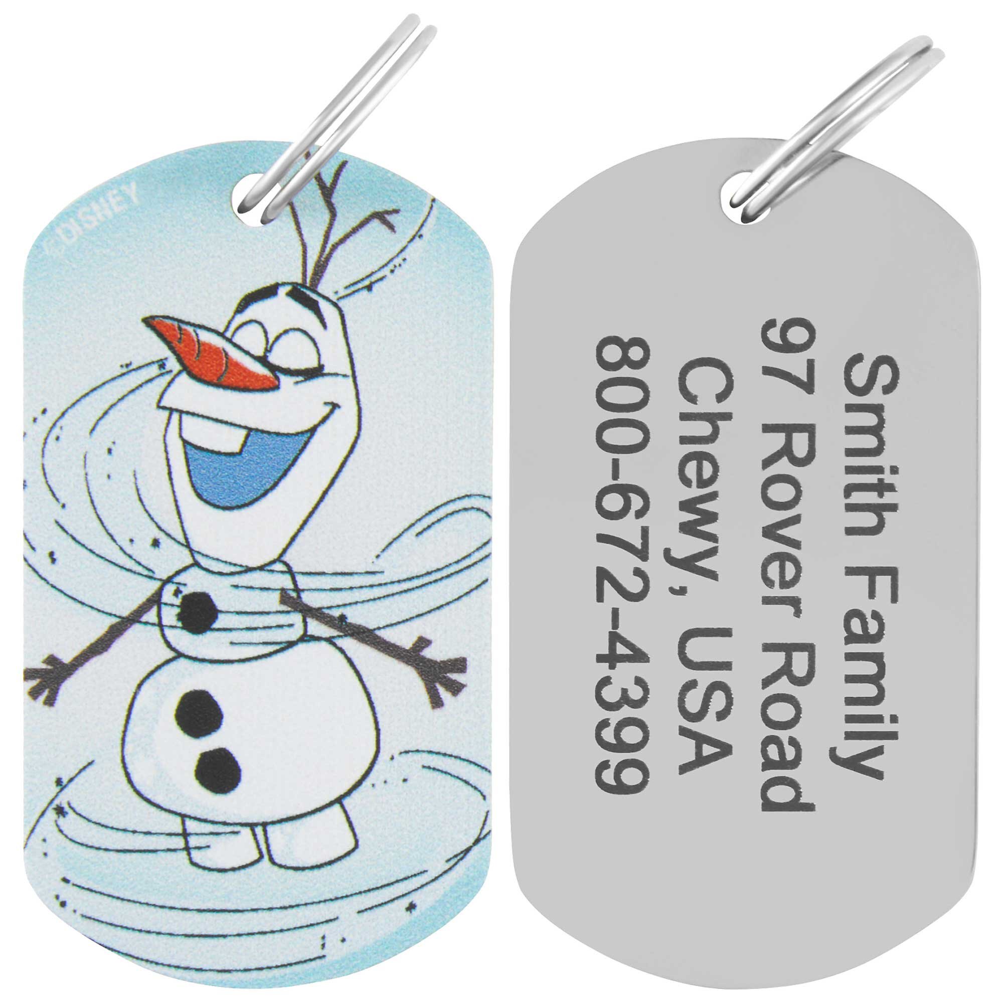 Product Reviews for DISNEY Frozen's Olaf Personalized Dog & Cat ID