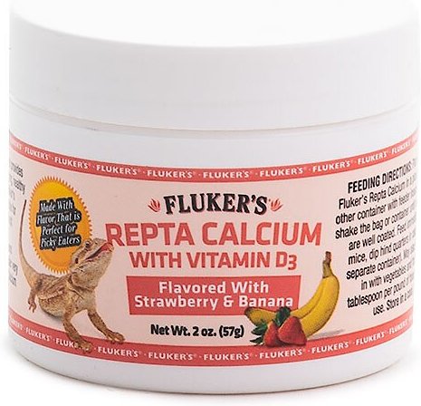 Fluker's Strawberry Banana Flavored Reptile Calcium Supplement, 2-oz bottle slide 1 of 4