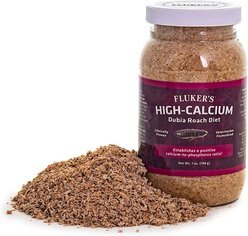 Fluker's Hi Calcium Dubia Roach Diet Reptile Food, 7-oz bag