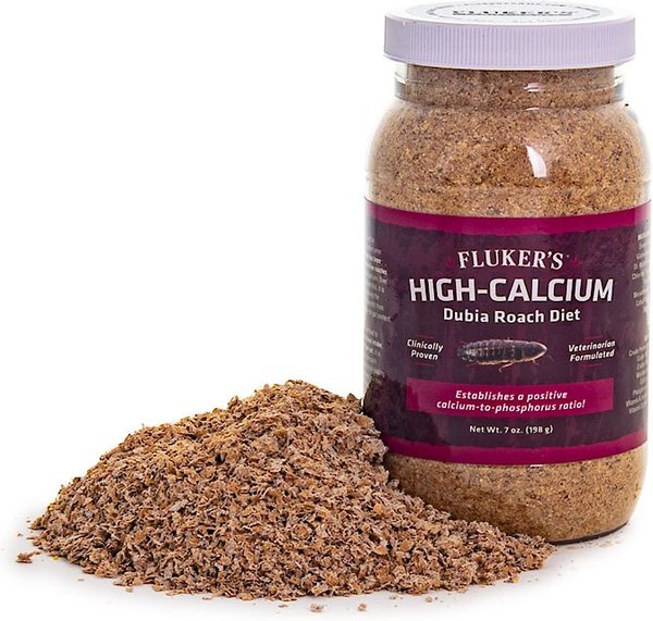 Fluker's Hi Calcium Dubia Roach Diet Reptile Food, 7-oz bag slide 1 of 5