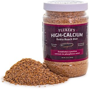 Fluker's Hi Calcium Dubia Roach Diet Reptile Food, 14-oz bag