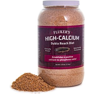 Fluker's Hi Calcium Dubia Roach Diet Reptile Food, 3.75-lb bag