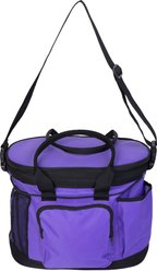 Huntley Equestrian Deluxe Horse Grooming Organizer Bag, Purple