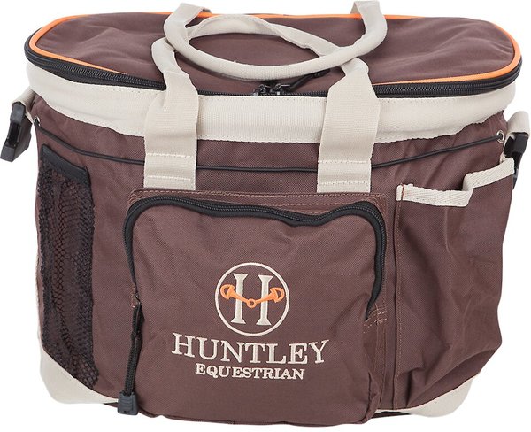 Huntley Equestrian Deluxe Horse Grooming Organizer Bag, Brown slide 1 of 7