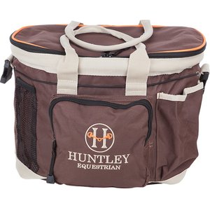 Huntley Equestrian Deluxe Horse Grooming Organizer Bag, Brown
