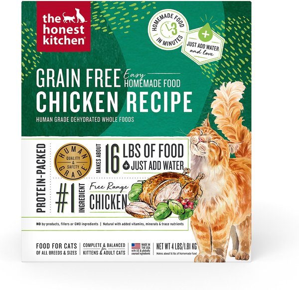 The Honest Kitchen Dehydrated Chicken Grain-Free Cat Food, 4-lb slide 1 of 7