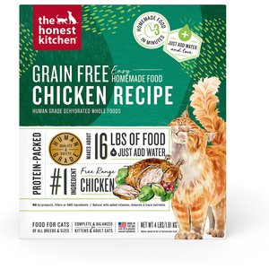 The Honest Kitchen Dehydrated Chicken Grain-Free Cat Food, 4-lb