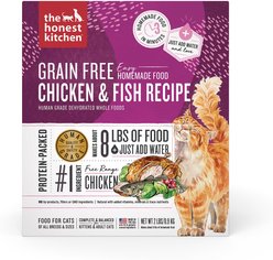 The Honest Kitchen Dehydrated Chicken & Fish Grain-Free Cat Food, 2-lb box