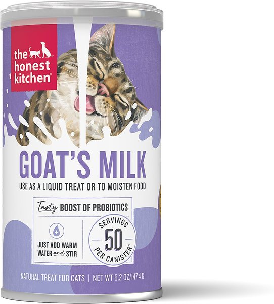 The Honest Kitchen Goat's Milk with Probiotics Dehydrated Cat Treats, 5.2-oz canister slide 1 of 4