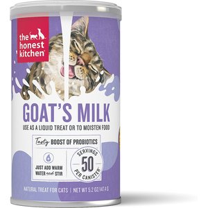 The Honest Kitchen Goat's Milk with Probiotics Dehydrated Cat Treats, 5.2-oz canister
