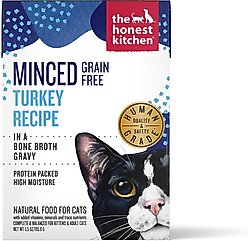 The Honest Kitchen Grain-Free Minced Turkey in Bone Broth Gravy Wet Cat Food, 5.5-oz, case of 12