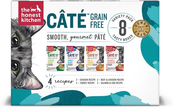 The Honest Kitchen Grain-Free Variety Pack Wet Cat Food, case of 8 slide 1 of 5