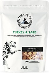 Elixir Kitchens Turkey & Sage Freeze-Dried Dog & Cat Treats, 3-oz bag