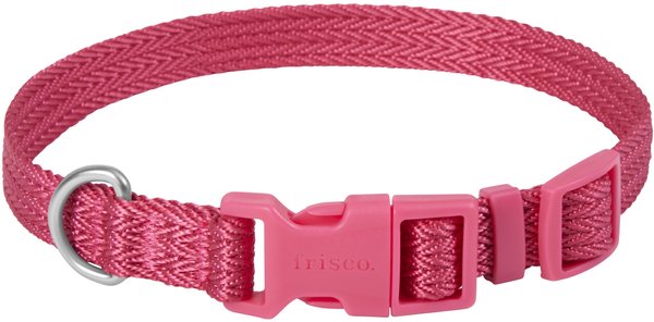 Frisco Jacquard Webbing Dog Collar, Pink, Medium - Neck: 14 -20-in, Width: 3/4-in slide 1 of 5