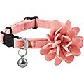 Frisco Velvet Cat Collar, Pink, 8 to 12-in neck, 3/8-in wide
