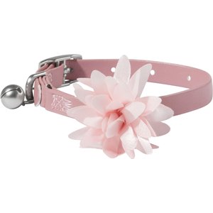 Frisco Faux Leather Cat Collar, Pink
