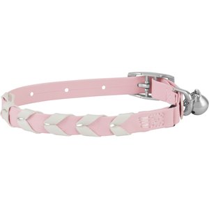 Frisco Faux Leather Cat Collar, Pink