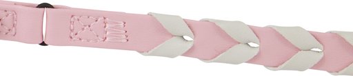 Frisco Faux Leather Cat Collar, Pink, 8 to 12-in neck, 3/8-in wide