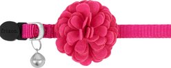 Frisco Felt Flower Cat Collar, Red, 8 to 12-in neck, 3/8-in wide slide 2 of 3