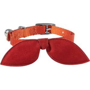 Frisco Ombre Design Cat Collar With Bow, Red, 8 to 12-in neck, 3/8-in wide