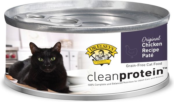 Dr. Elsey's cleanprotein Chicken Pate Grain-Free Canned Cat Food, 5.3-oz, case of 24 slide 1 of 6