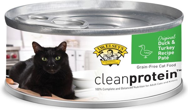 Dr. Elsey's cleanprotein Duck & Turkey Pate Grain-Free Canned Cat Food, 5.3-oz, case of 24 slide 1 of 5