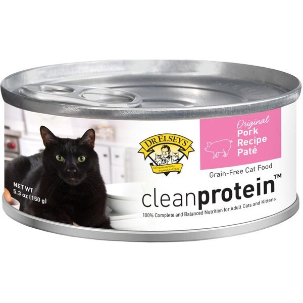 DR. ELSEY'S cleanprotein Pork Recipe Wet Cat Food, 5.3oz can, case of