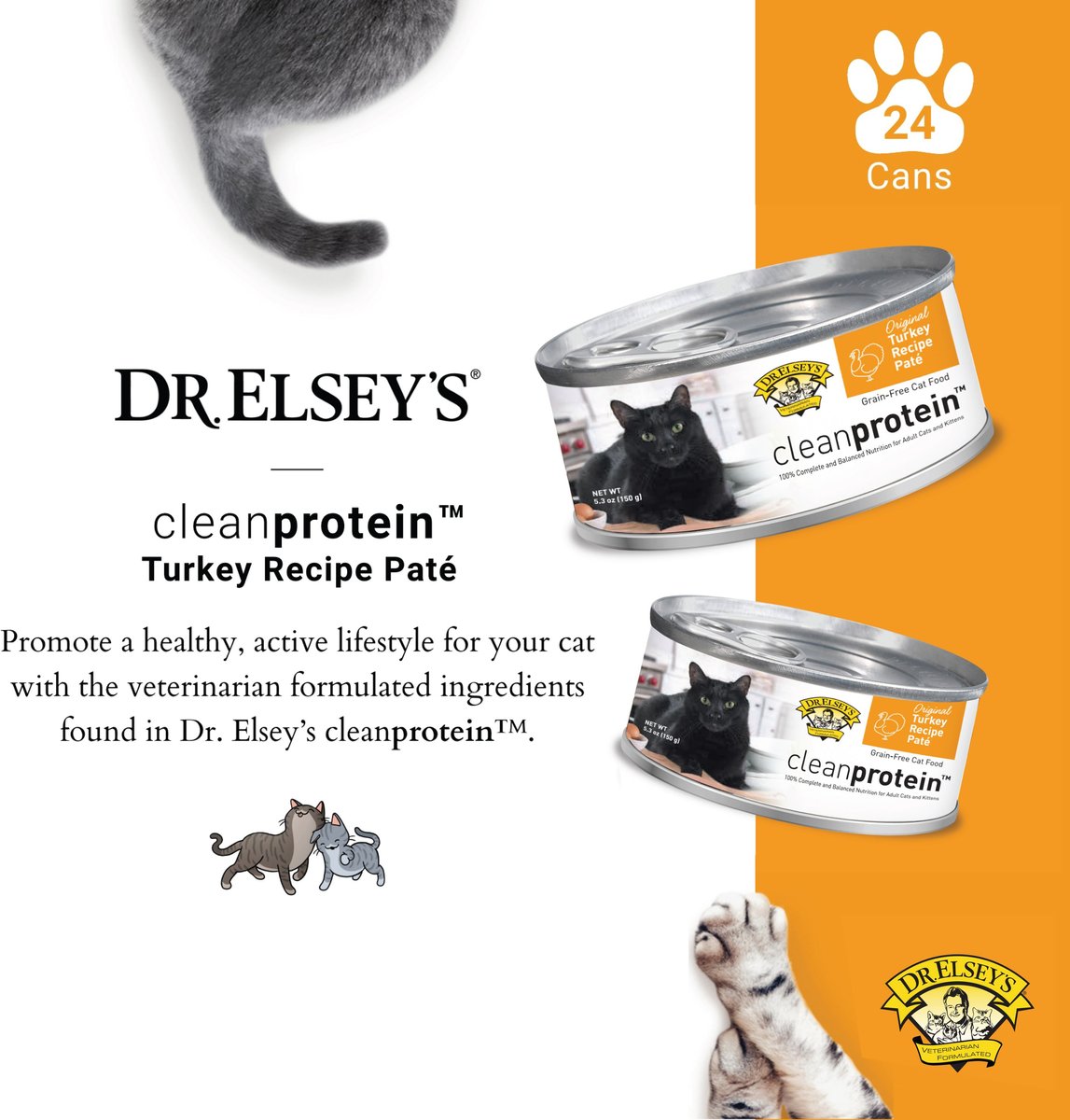 Dr. Elsey's cleanprotein Turkey Recipe Wet Cat Food