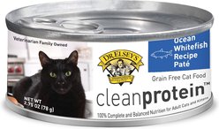 Dr. Elsey's cleanprotein Whitefish Pate Grain-Free Canned Cat Food, 2.75-oz, case of 24