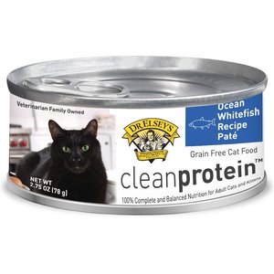 Dr. Elsey's cleanprotein Whitefish Pate Grain-Free Canned Cat Food, 2.75-oz, case of 24