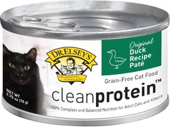 Dr. Elsey's cleanprotein Duck Pate Grain-Free Canned Cat Food, 2.75-oz, case of 24