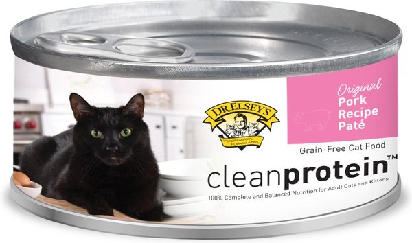 Dr. Elsey's cleanprotein Pork Pate Grain-Free Canned Cat Food, 2.75-oz, case of 24 slide 1 of 5