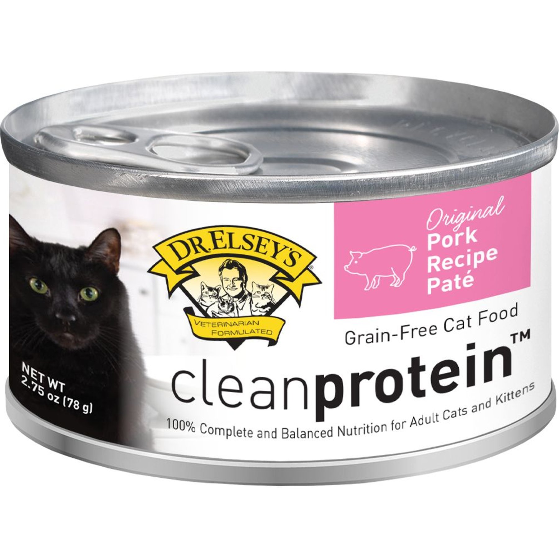 DR. ELSEY S cleanprotein Pork Recipe Wet Cat Food 2.75 oz can