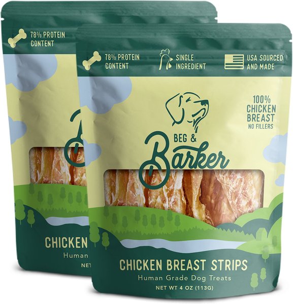 Beg & Barker Double Chicken Breast Strips Dog Jerky Treats