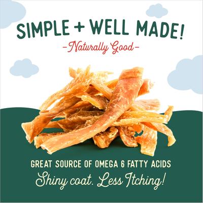 Show full view: Beg & Barker Double Chicken Breast Strips Dog Jerky Treats, 10-oz bag, case of 2 slide 7 of 9