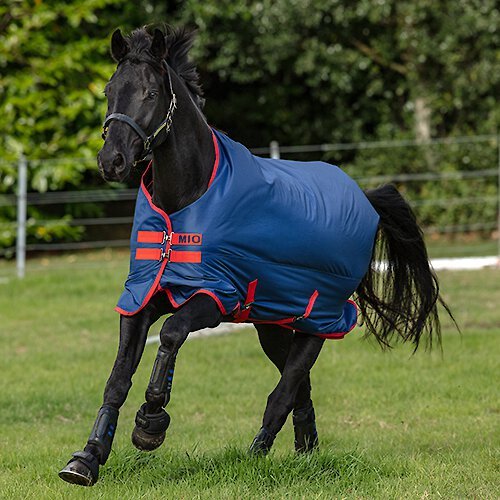 Horseware Ireland Mio T/O Lite Horse Sheet, Dark Blue/Dark Blue & Red, 75 slide 1 of 2