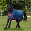 Mio T/O Med Horse Blanket, Dark Blue/Dark Blue & Red, 72