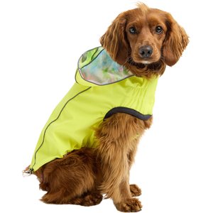 GF Pet Neon Reversible Dog Raincoat, Neon Yellow, X-Small